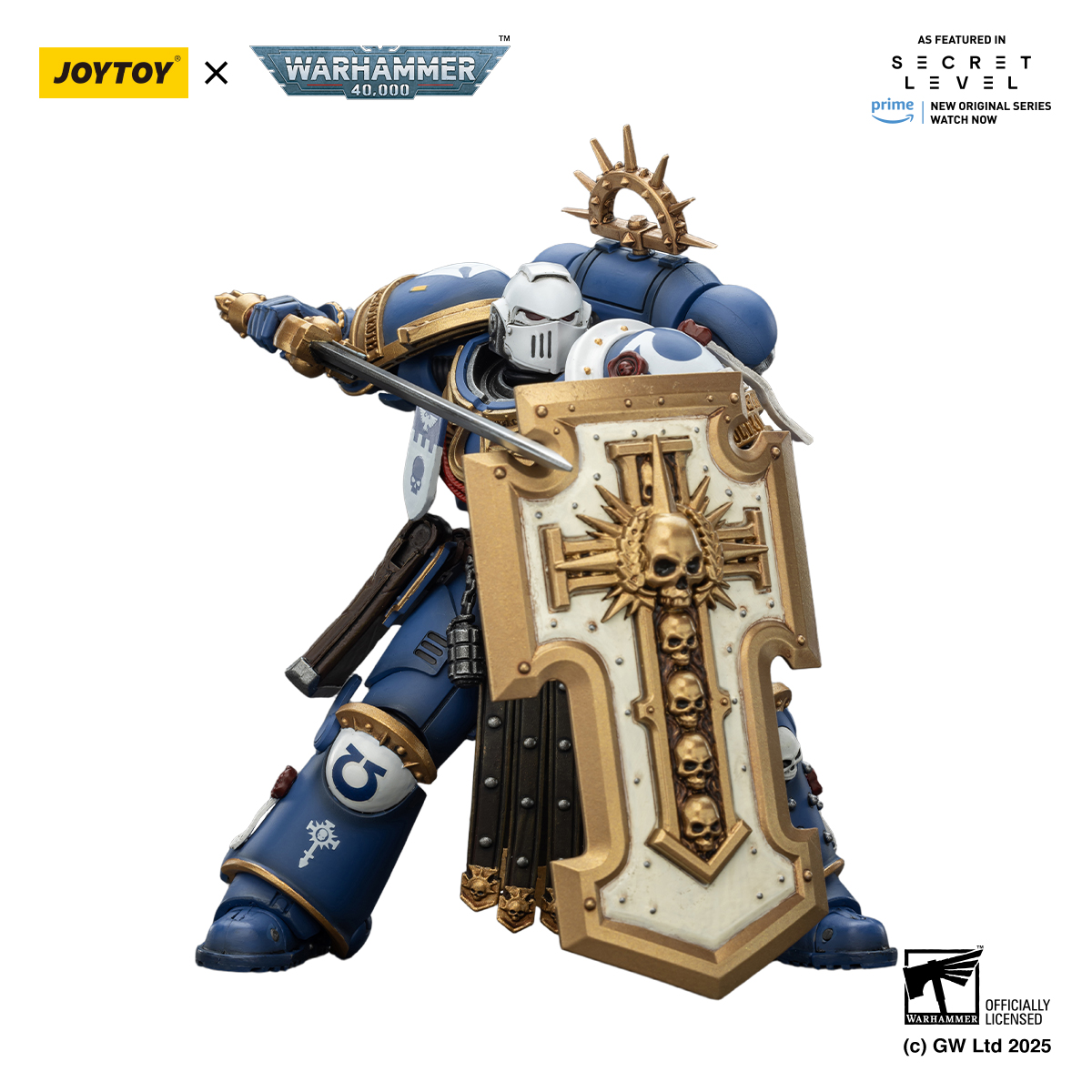 Ultramarines Torvald with Power Sword, Stormshield and Bolt Pistol - view 15
